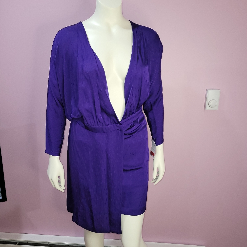 Massimo Dutti jacquard wrap dress